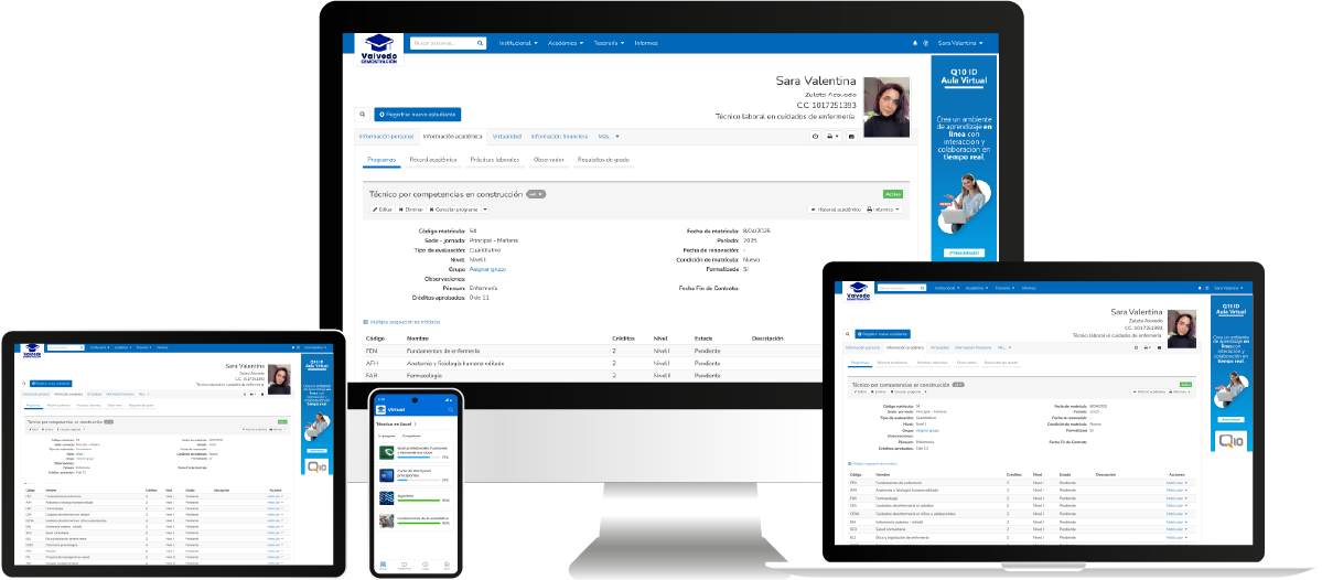 Plataforma académica multidispositivo